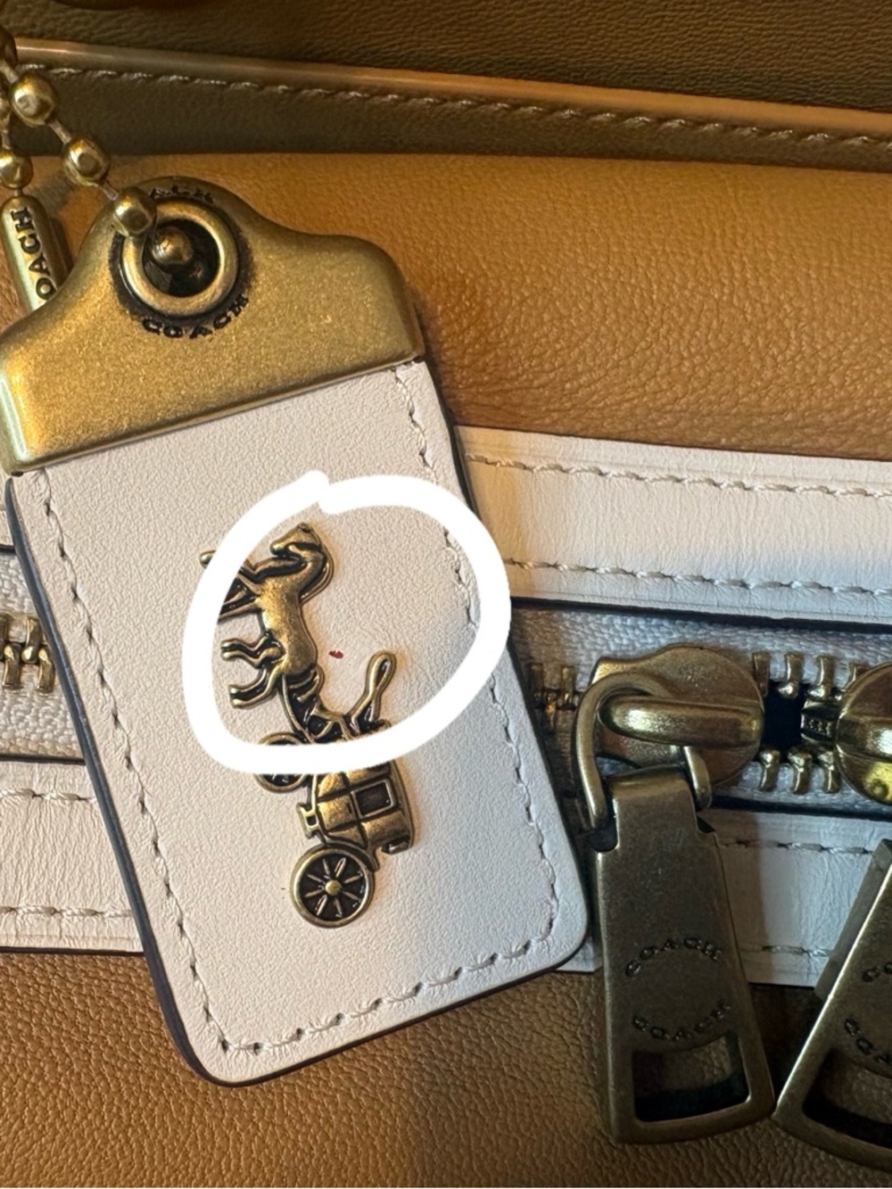 Coach 1941 Rogue 30 Chalk White Glovetanned Leather Satchel Bag - Picture 15 of 16